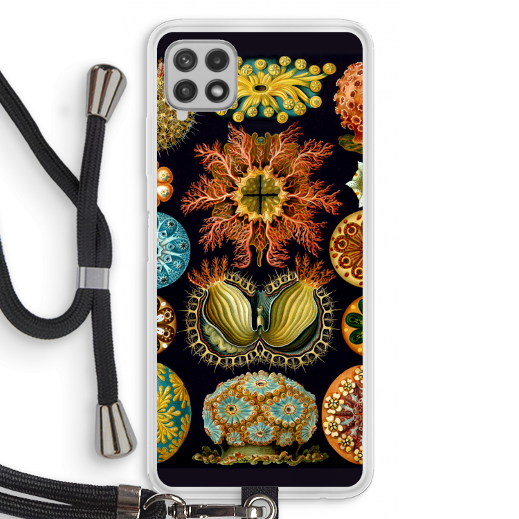 Haeckel Ascidiae: Samsung Galaxy A22 4G Transparant Hoesje met koord