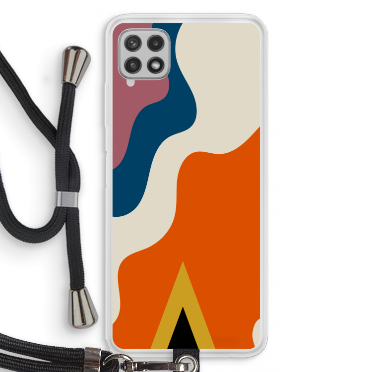 Noor A: Samsung Galaxy A22 4G Transparant Hoesje met koord