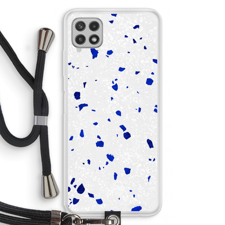 Terrazzo N°5: Samsung Galaxy A22 4G Transparant Hoesje met koord
