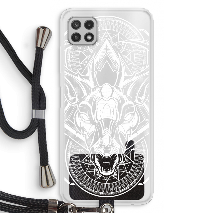 Oh Deer: Samsung Galaxy A22 4G Transparant Hoesje met koord