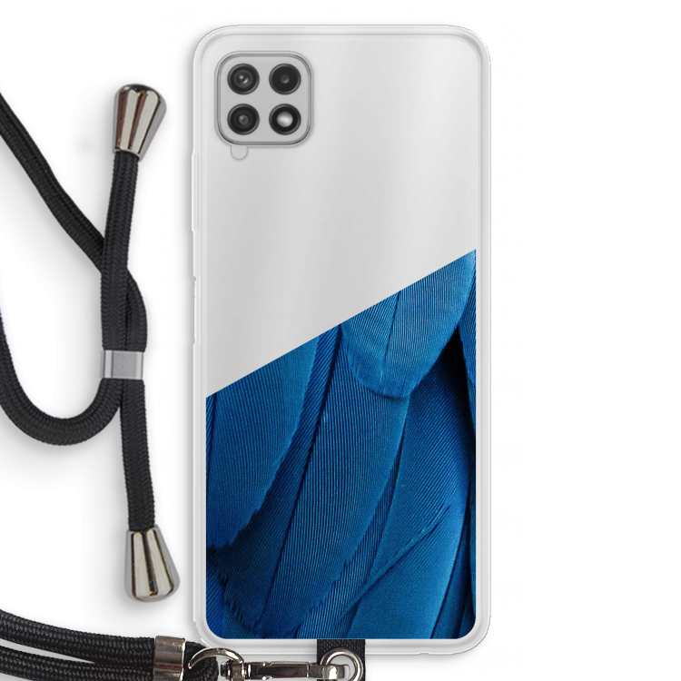 Pauw: Samsung Galaxy A22 4G Transparant Hoesje met koord