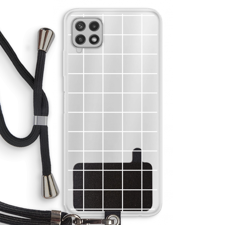 Rooster 2: Samsung Galaxy A22 4G Transparant Hoesje met koord