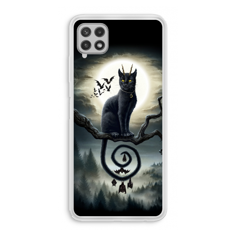 Moonlight Companions: Samsung Galaxy A22 4G Transparant Hoesje
