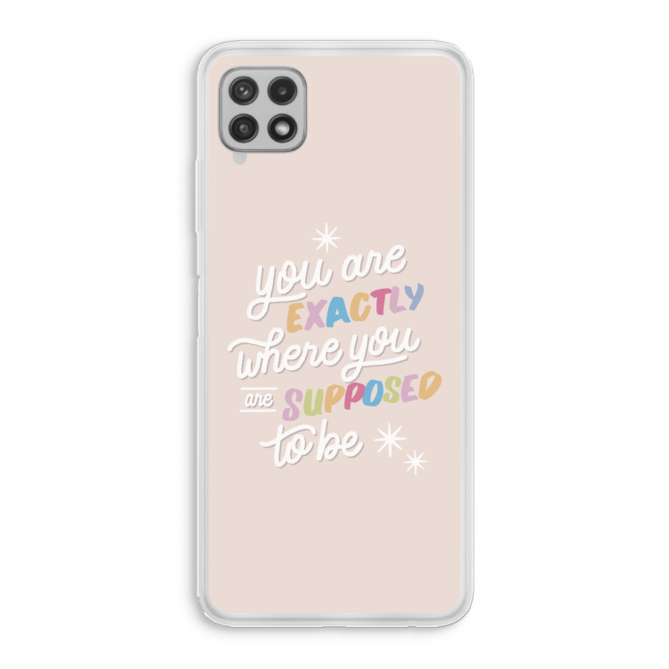 Right Place: Samsung Galaxy A22 4G Transparant Hoesje