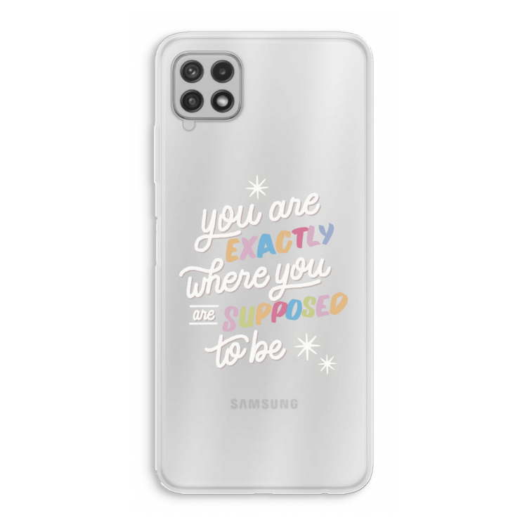 Right Place: Samsung Galaxy A22 4G Transparant Hoesje