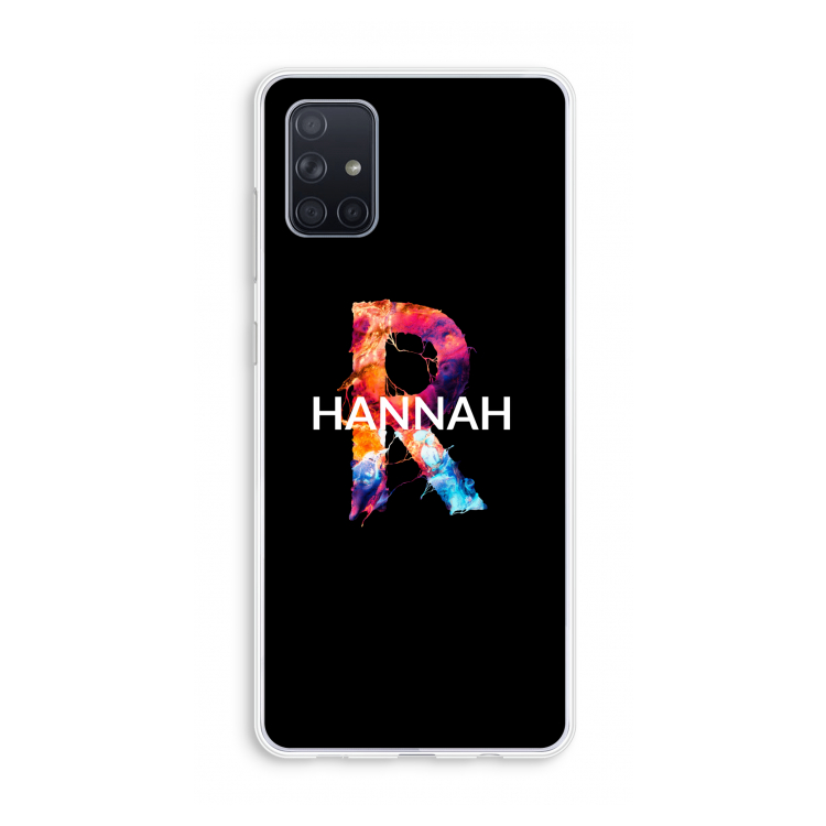 Abstract Spectrum: Galaxy A71 Transparant Hoesje