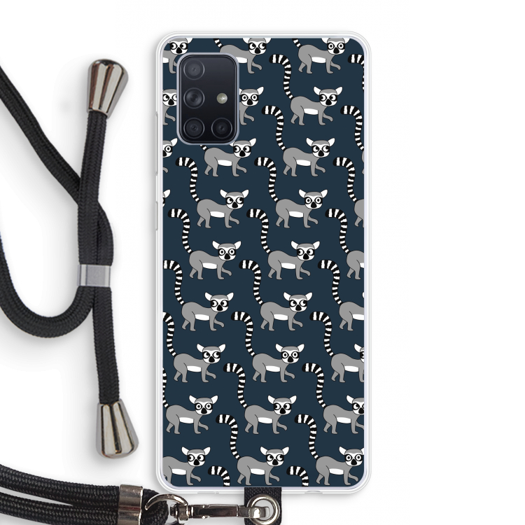 Makis: Samsung Galaxy A71 Transparant Hoesje met koord