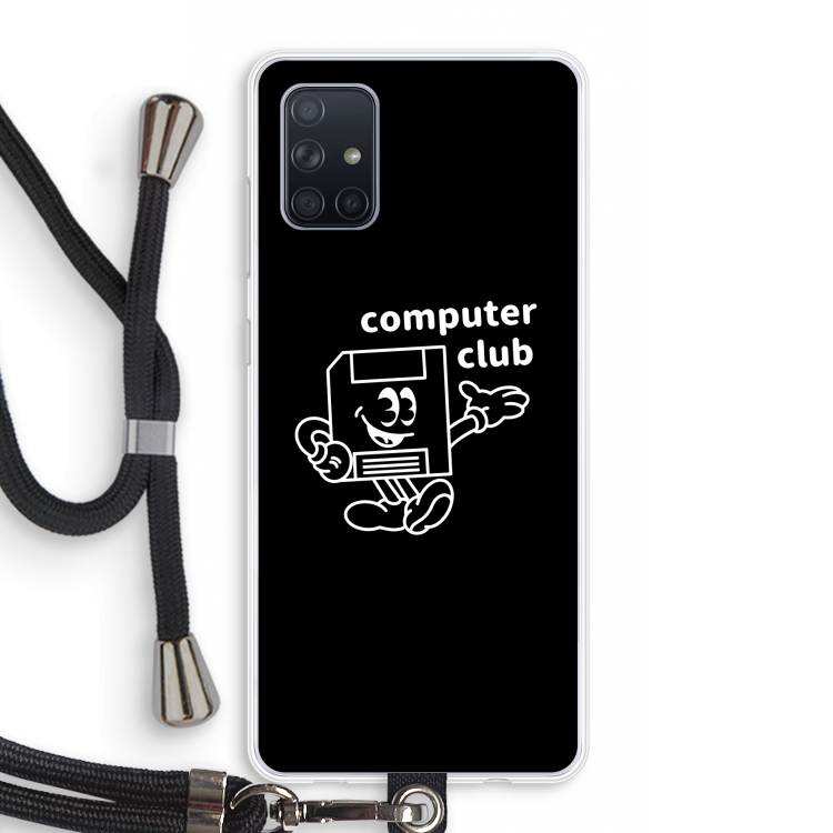Floppyhead: Samsung Galaxy A71 Transparant Hoesje met koord
