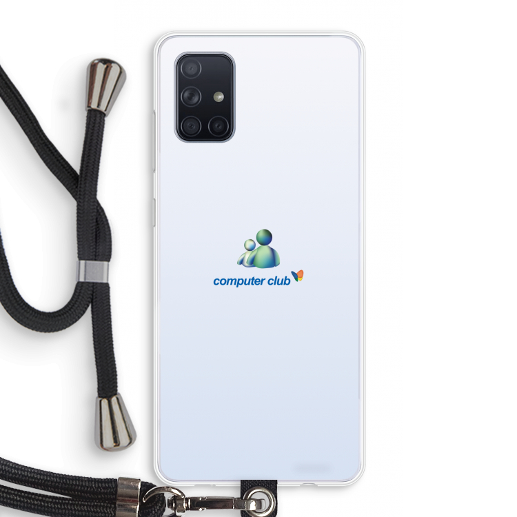 MSN: Samsung Galaxy A71 Transparant Hoesje met koord