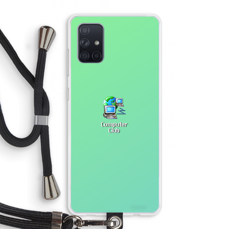 Win98: Samsung Galaxy A71 Transparant Hoesje met koord