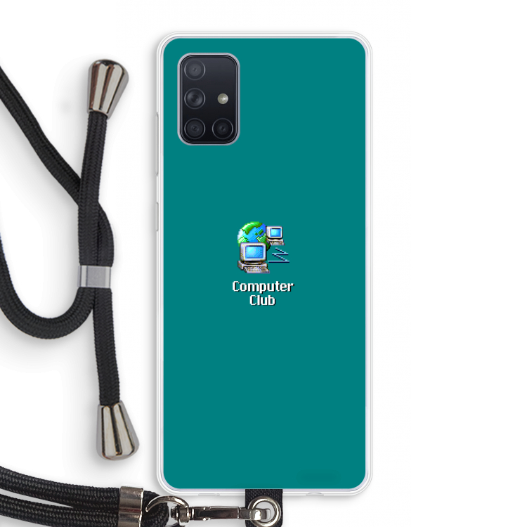 Win98: Samsung Galaxy A71 Transparant Hoesje met koord