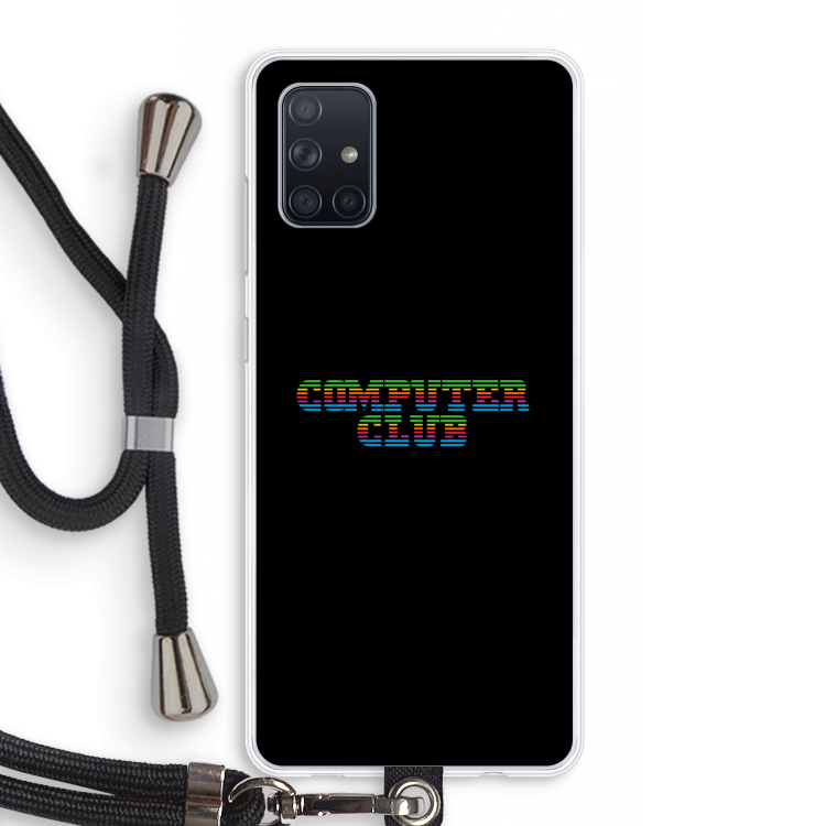 Retro: Samsung Galaxy A71 Transparant Hoesje met koord
