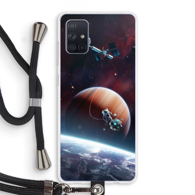 Examiner: Samsung Galaxy A71 Transparant Hoesje met koord