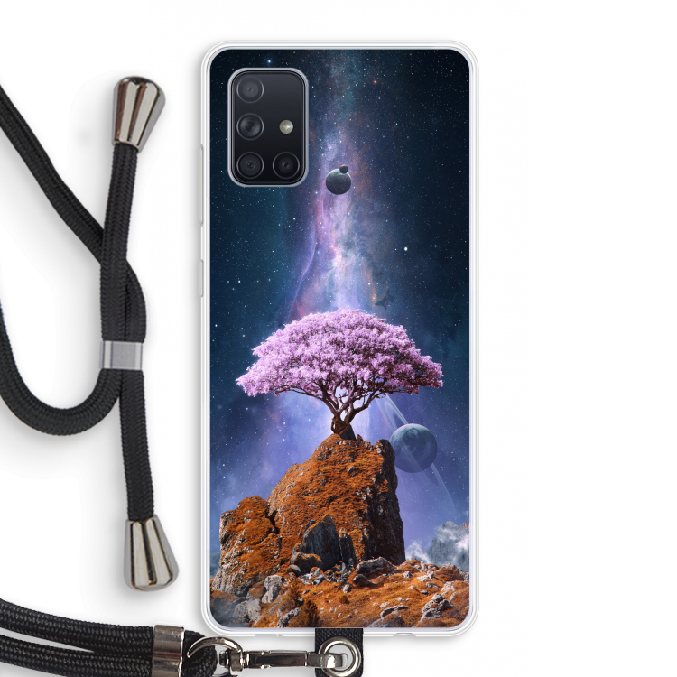 Ambition: Samsung Galaxy A71 Transparant Hoesje met koord