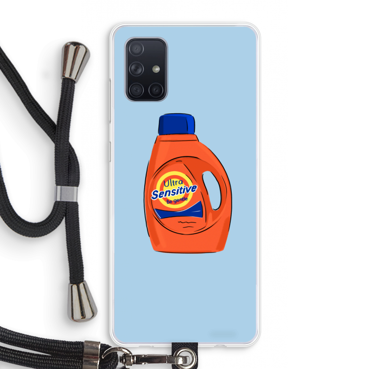 Ultra Sensitive: Samsung Galaxy A71 Transparant Hoesje met koord