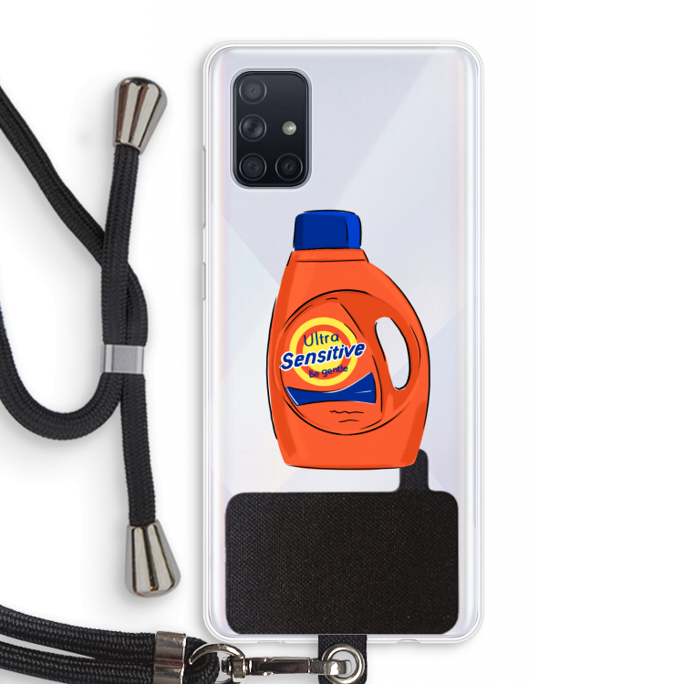 Ultra Sensitive: Samsung Galaxy A71 Transparant Hoesje met koord