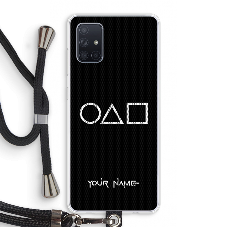 Squid Game: Samsung Galaxy A71 Transparant Hoesje met koord