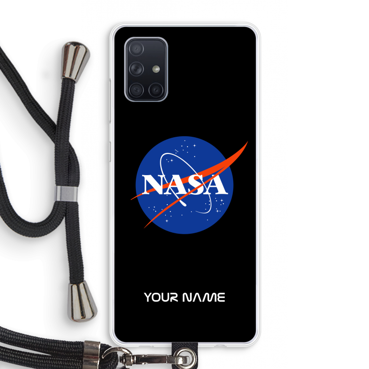 NASA: Samsung Galaxy A71 Transparant Hoesje met koord