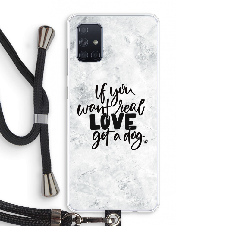 Partner in crime: Samsung Galaxy A71 Transparant Hoesje met koord