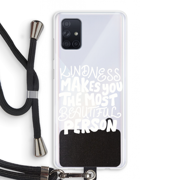 The prettiest: Samsung Galaxy A71 Transparant Hoesje met koord