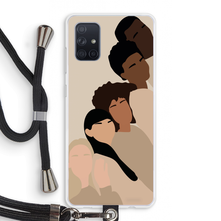 Sweet creatures: Samsung Galaxy A71 Transparant Hoesje met koord