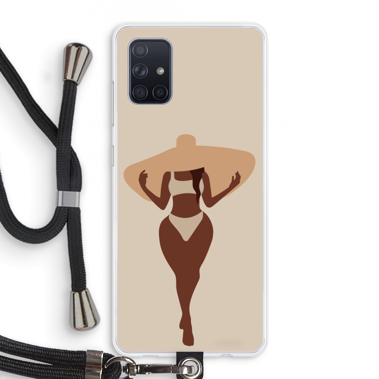 Let's get salty: Samsung Galaxy A71 Transparant Hoesje met koord