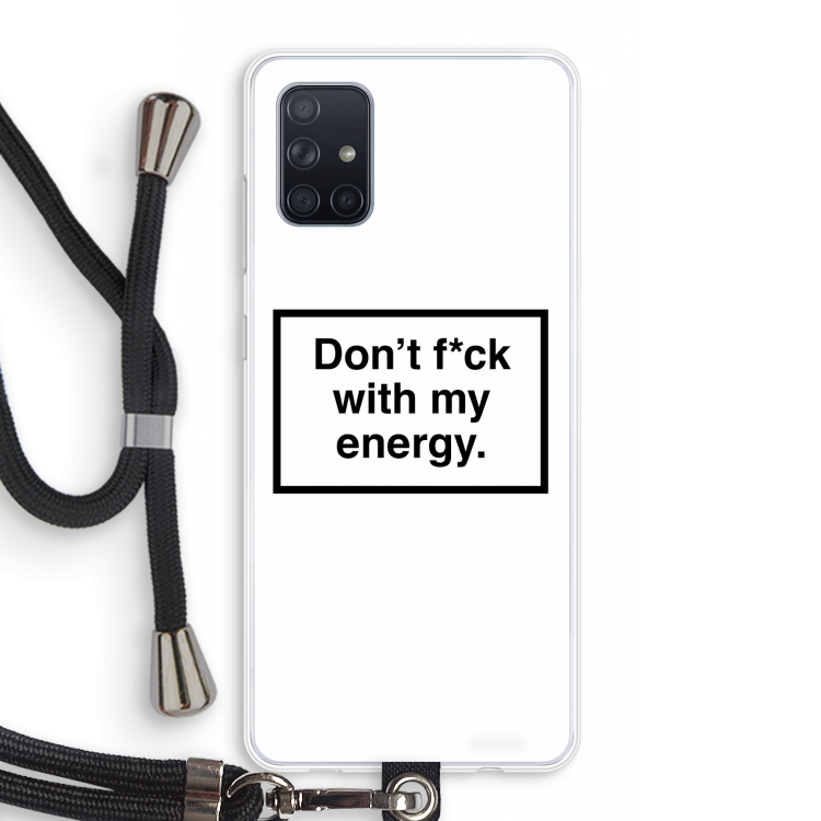 My energy: Samsung Galaxy A71 Transparant Hoesje met koord