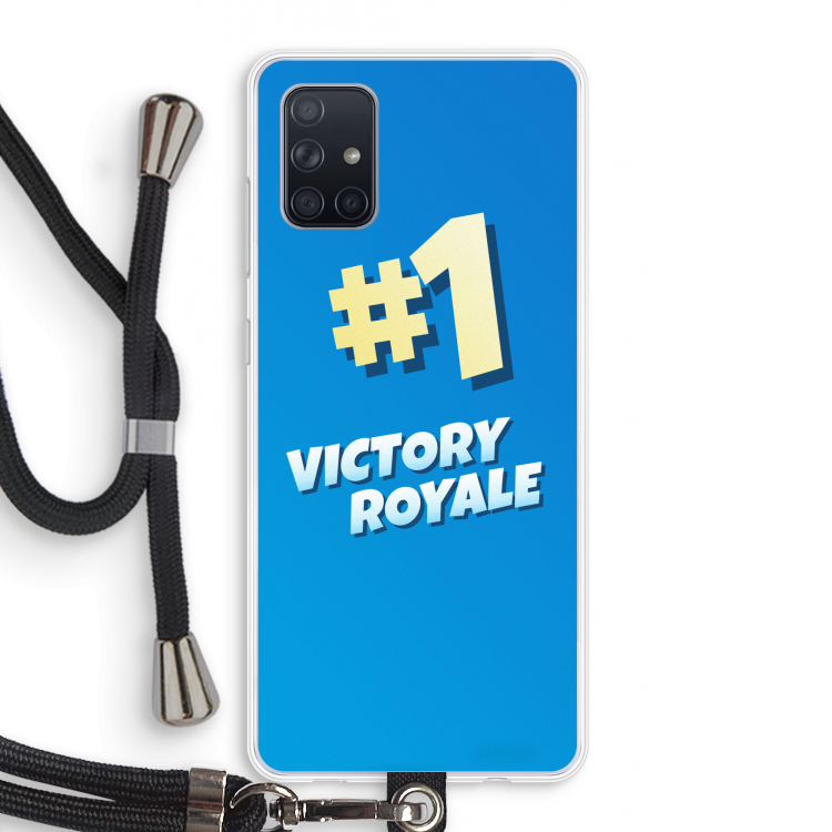 Victory Royale: Samsung Galaxy A71 Transparant Hoesje met koord