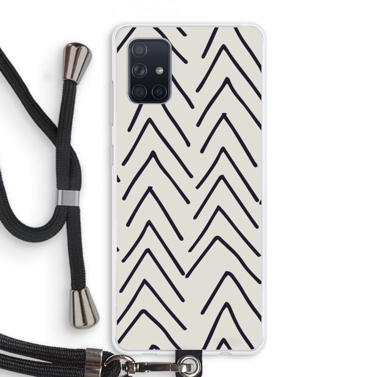 Marrakech Arrows: Samsung Galaxy A71 Transparant Hoesje met koord
