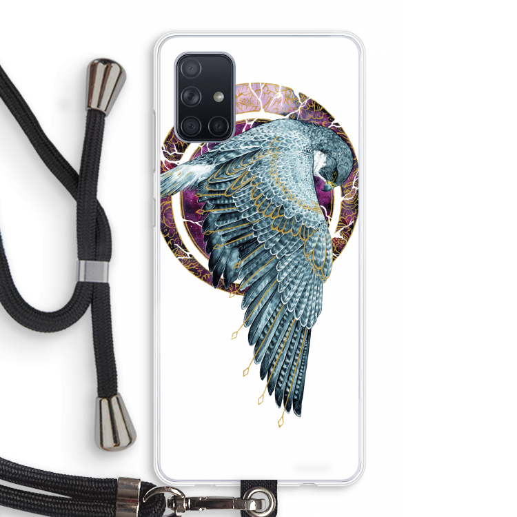 Golden Falcon: Samsung Galaxy A71 Transparant Hoesje met koord