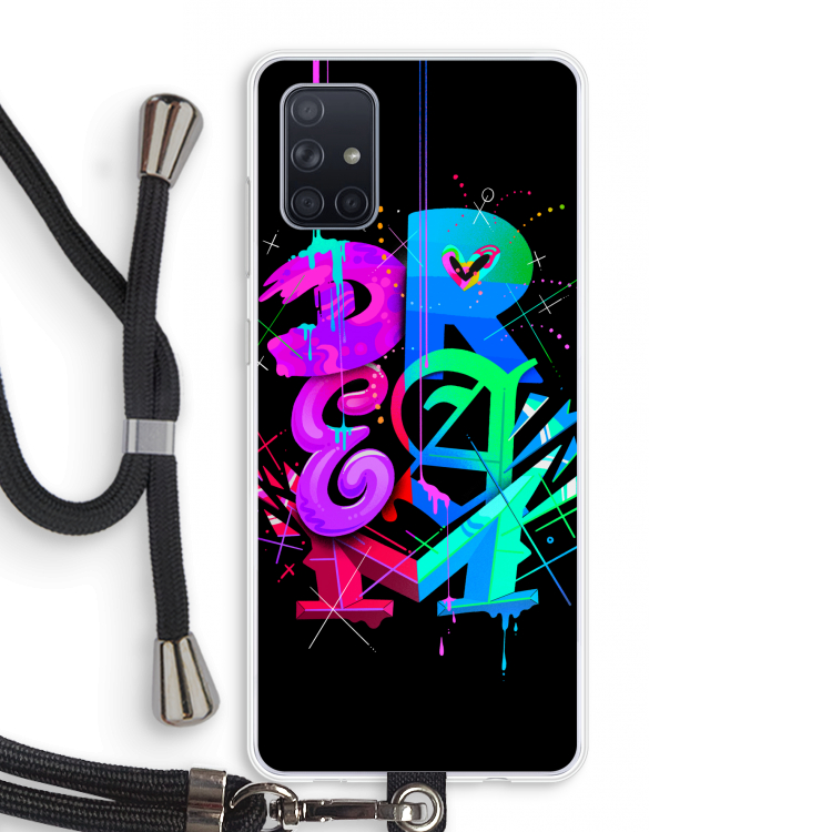 Dream: Samsung Galaxy A71 Transparant Hoesje met koord