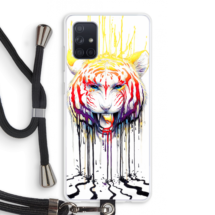 Fading: Samsung Galaxy A71 Transparant Hoesje met koord