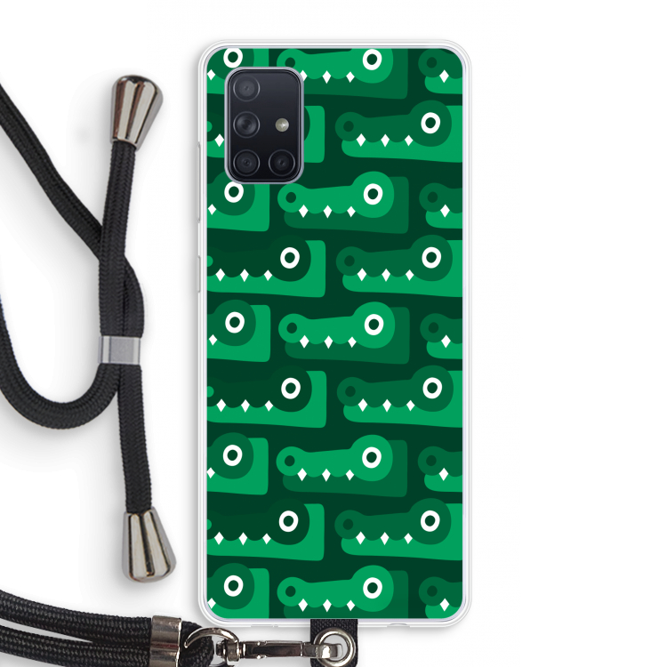 Crocs: Samsung Galaxy A71 Transparant Hoesje met koord