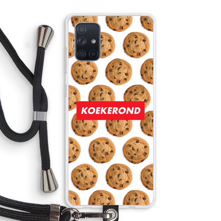Koekerond: Samsung Galaxy A71 Transparant Hoesje met koord