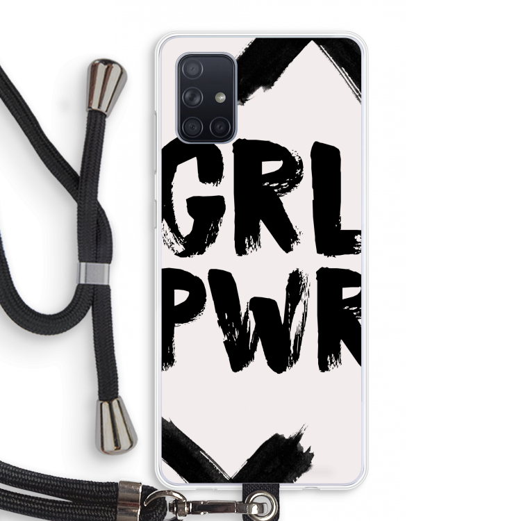 Girl Power #2: Samsung Galaxy A71 Transparant Hoesje met koord