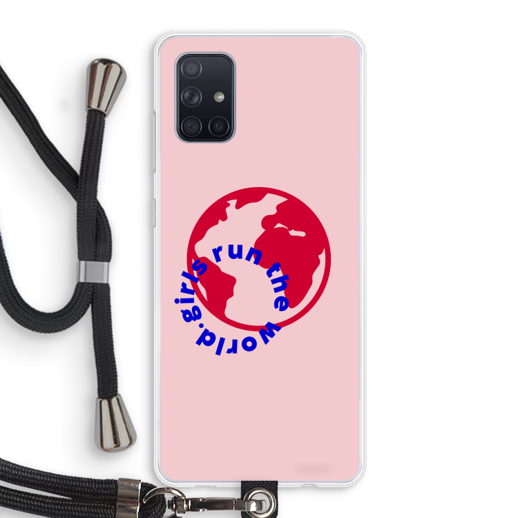 Run The World: Samsung Galaxy A71 Transparant Hoesje met koord