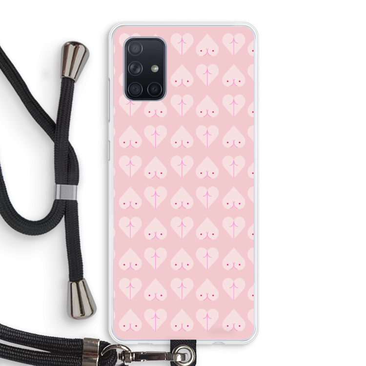 Ass 'n Titties: Samsung Galaxy A71 Transparant Hoesje met koord