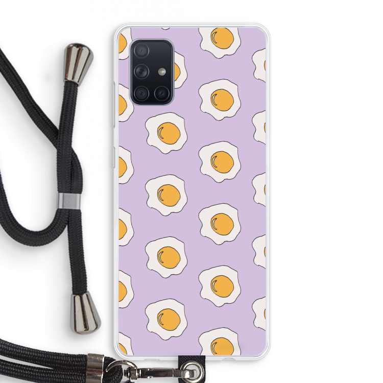 Bacon to my eggs #1: Samsung Galaxy A71 Transparant Hoesje met koord