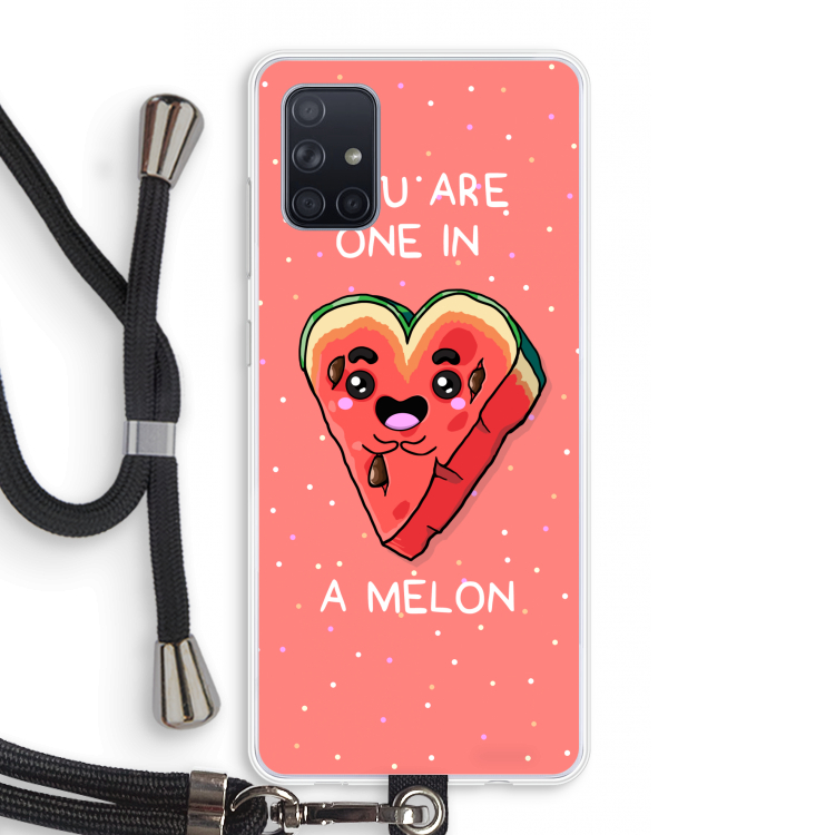One In A Melon: Samsung Galaxy A71 Transparant Hoesje met koord