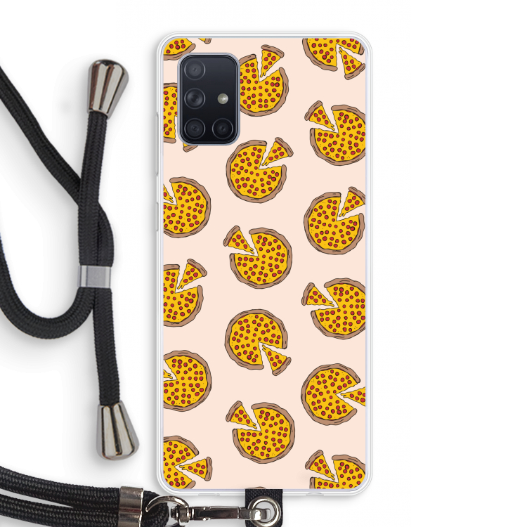You Had Me At Pizza: Samsung Galaxy A71 Transparant Hoesje met koord