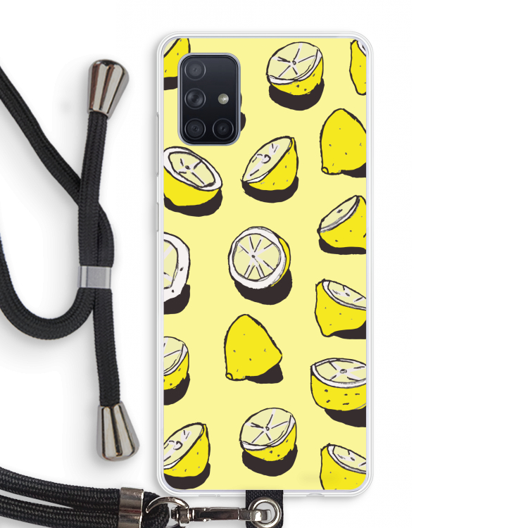 When Life Gives You Lemons...: Samsung Galaxy A71 Transparant Hoesje met koord