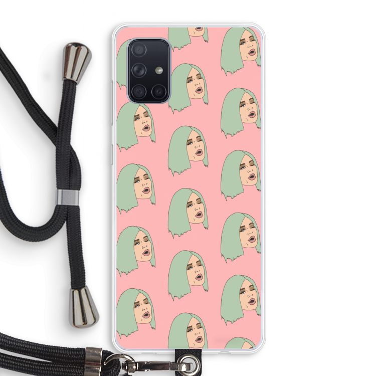 King Kylie: Samsung Galaxy A71 Transparant Hoesje met koord