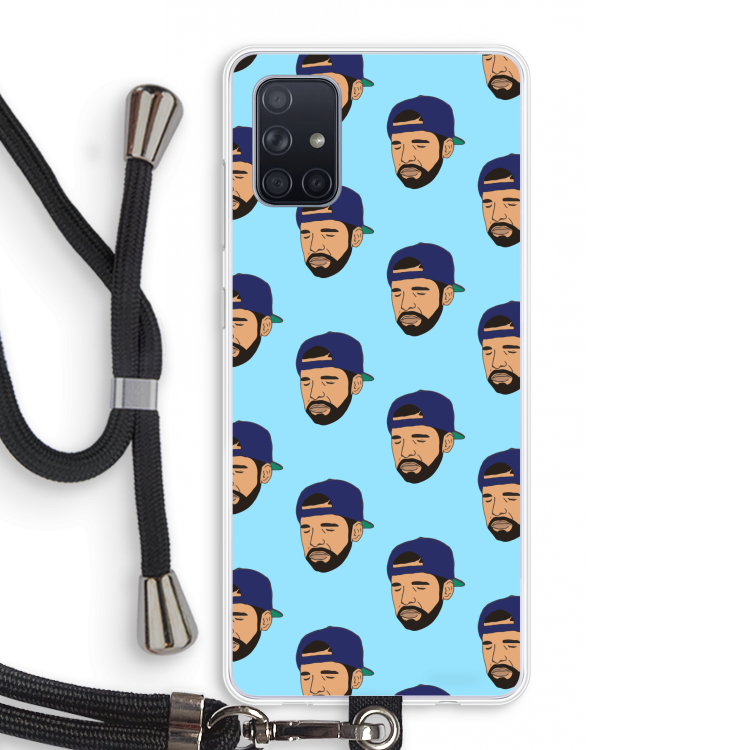 Drake Away: Samsung Galaxy A71 Transparant Hoesje met koord