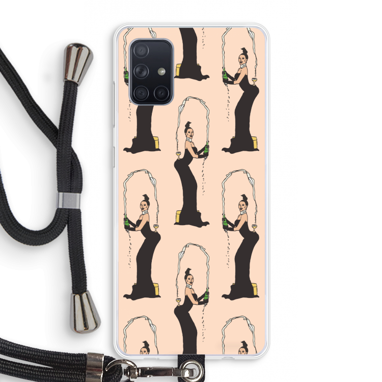 Pop Some Kim: Samsung Galaxy A71 Transparant Hoesje met koord