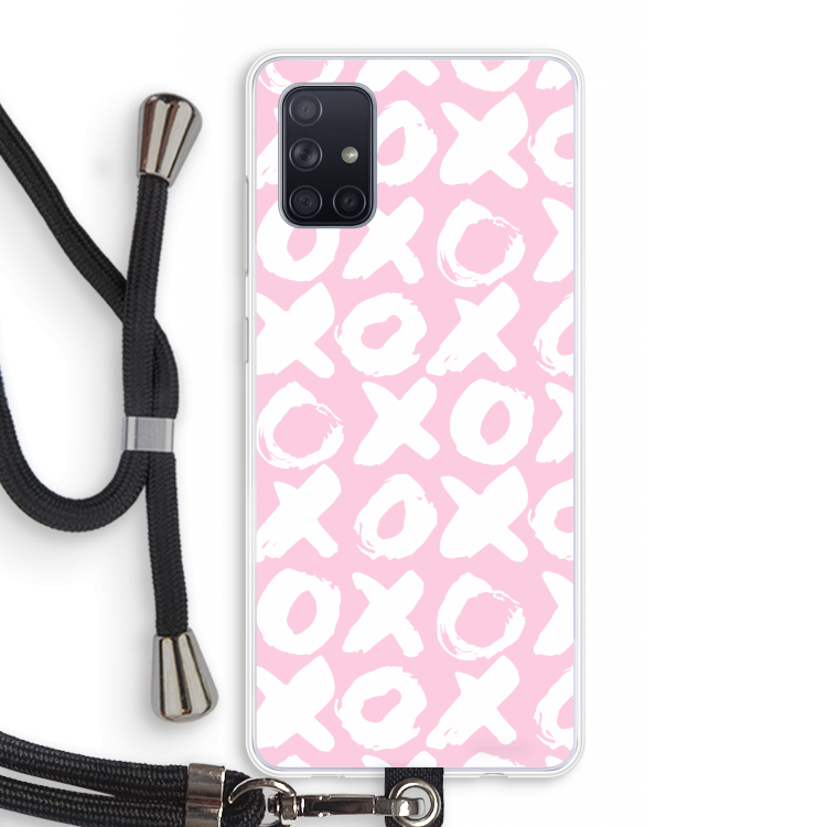 XOXO: Samsung Galaxy A71 Transparant Hoesje met koord