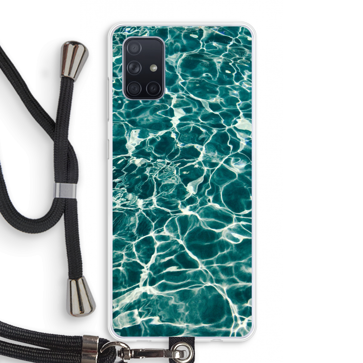 Weerkaatsing water: Samsung Galaxy A71 Transparant Hoesje met koord