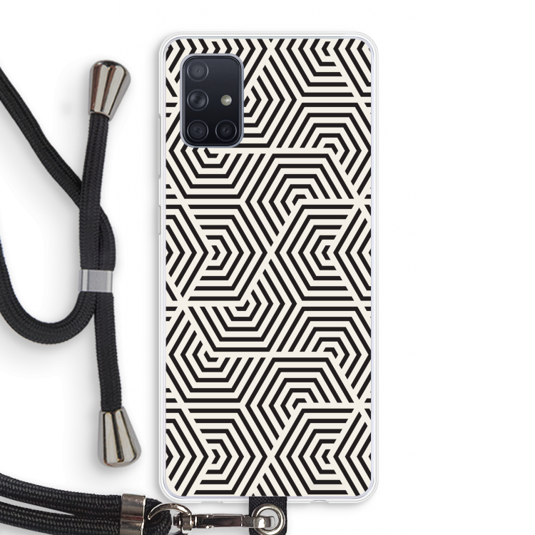 Magic pattern: Samsung Galaxy A71 Transparant Hoesje met koord