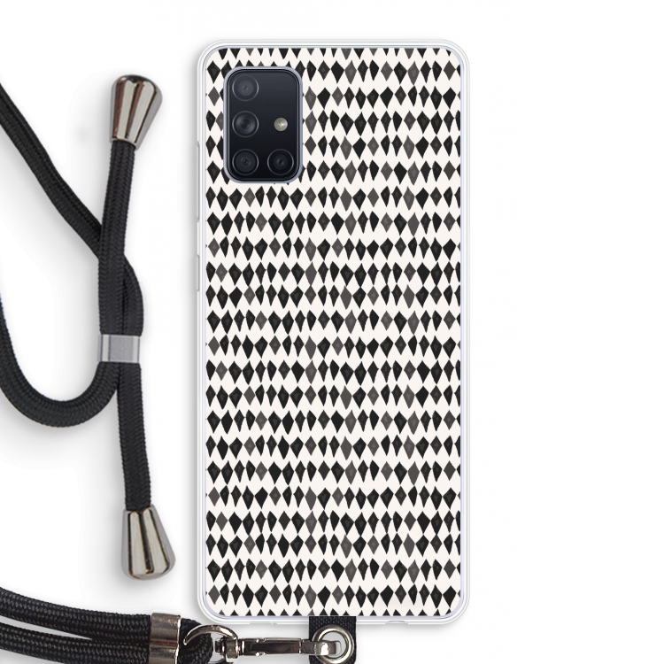 Crazy shapes: Samsung Galaxy A71 Transparant Hoesje met koord