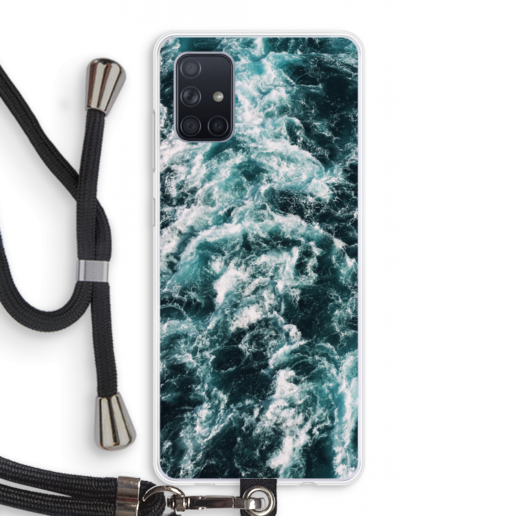 Zee golf: Samsung Galaxy A71 Transparant Hoesje met koord