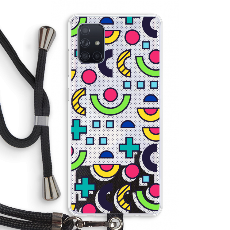 8-bit N°6: Samsung Galaxy A71 Transparant Hoesje met koord